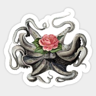 Octopus's Garden Vintage Collage Sticker